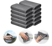 flintronic Lot de 10 Chiffons de Nettoyage, Magic Chiffon Microfibre, Réutilisables, Chiffon Magique Épaissi, Super Absorbants, pour Vitre Miroir Voiture Salle de Bain Cuisine Bureau - 30 * 30 CM