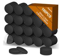 Flintronic Lot de 100 Pastilles magnétiques Autocollantes, Aimants Autocollants, Plaques Aimant Pelables, Aimants Autocollants, Flexibles Plaques aimantées pour Photos & Plus(⌀ 20 mm)