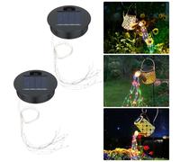 Flintronic Lot de 2 Guirlandes Lumineuses Solaires de Rechange pour Arrosoir, Étanche, 8CM Lanternes Solaires de Rechange pour Lampes Solaires de Jardin, Accessoires de Jardin (Lumière Chaude)