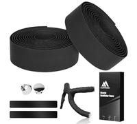 flintronic Lot de 2 Rubans de Guidon de Vélo - Antidérapant et absorbant les chocs - 210 x 3 cm, Noir