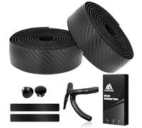flintronic Lot de 2 Rubans de Guidon de Vélo - Antidérapant et absorbant les chocs - 210 x 3 cm, Noir