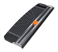 flintronic Massicot A4, Guillotine Portable Coupe-papier 38CM, Outil de Scrapbooking avec Protection de Sécurité Automatique pour Papier Craft, Coupons, Étiquettes et Cartes