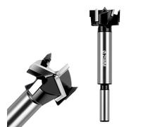 Flintronic Mèche Forstner pour bois, 25mm Foret Forstner pour bois, Foret Forstner à Triple Goujure, Mèches Forestières, Mèche Forstner avec Tige Ronde, pour le Perçage Dans le Bois,Contreplaqué