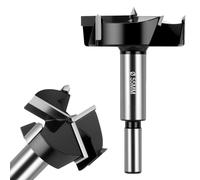 Flintronic Mèche Forstner pour bois, 55mm Foret Forstner pour bois, Foret Forstner à Triple Goujure, Mèches Forestières, Mèche Forstner avec Tige Ronde, pour le Perçage Dans le Bois,Contreplaqué