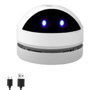 flintronic Mini Aspirateur de Table, Petit Aspirateur USB Rechargeable, Haute Puissance d'aspiration sans Fil, Portable, pour Table Bureau Voiture École Maison