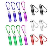 Flintronic Mini Lampe de Poche Porte-Clés, Lot de 14 Lampe Torche LED en Aluminium, Petite Porte-Clés Torche Colorées pour Enfants, pour Extérieur, Camping, Randonnée, Urgences, Cadeau Enfant