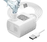 Flintronic Mini Pompe à Eau Submersible 3W USB 200L/H Améliorée | Ultra silencieuse, pour aquarium, fontaine à chat, statuaire et culture hydroponique