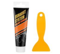 Flintronic Pâte de réparation d'échappement, Mastic d'étanchéité résistant à la chaleur, Pâte de Montage d'échappement, Kit de réparation pour Montage Rapide des systèmes d'échappement 150 g