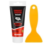 flintronic Pâte de réparation d'échappement, Mastic d'étanchéité résistant à la Chaleur, Pâte de Montage d'échappement, Kit de réparation pour Montage Rapide des systèmes d'échappement 75 g