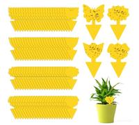 Flintronic Pièges à Insectes, 120PC Attrape Moucheron Plantes, Plug-in Pièges à Insectes Pièges Engluées Autocollants Colle Double sans Insecticide, Anti Moucheron Plante pour Plante Fleur Fruits