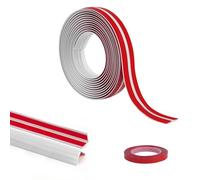 Flintronic Plinthe Souple Autoadhésive PVC 20 mm, 3M Plinthe Adhesive Pliable,Bande d'étanchéité Flexible, Etanche, Décorative, Corniere PVC Autocollante pour Cuisine et salle de bain