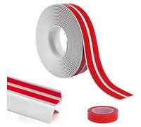 Flintronic Plinthe Souple Autoadhésive PVC 40 mm, 6M Plinthe Adhesive Pliable,Bande d'étanchéité Flexible, Etanche, Décorative, Corniere PVC Autocollante pour Cuisine et salle de bain