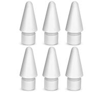 flintronic Pointes pour Apple Pencil, [Lot de 6] Pointes de Rechange pour Apple Pencil 2 & 1 Génération, Nibs de Rechange Compatible avec Apple Pencil 2 et 1 Génération (Blanc), Tips for Apple Pencil