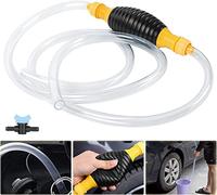 Flintronic Pompe Manuelle, 18MM Pompe à carburant à main Universelle avec 2M, Poire amorçage Auto Bateau, Pompe Essence de Transfert de Portable Manuel pour voiture, bateau, moteur diesel, essence