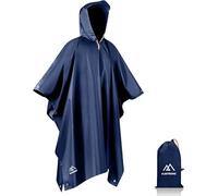 flintronic Poncho Pluie Imperméable avec Capuche, Poncho Imperméable Multifonctionnel 3 en 1, Poncho Pluie Réutilisable Hommes Femmes, Veste Cape imperméable pour Camping Randonnée Vélo Pêche Voyage