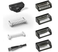 Flintronic Sabots Peigne de Guidage, Sabot pour Tondeuse 1/2/3/5mm, Protecteur Peau Intime 3mm, 3mm Peigne Corporel, Peigne Attaches Sabots pour Tondeuse, pour O Blade QP2824 QP2734 QP25XX QP26XX