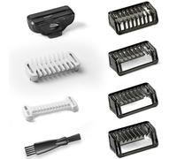 Flintronic Sabots Peigne de Guidage, Sabot pour Tondeuse 1/2/3/5mm, Protecteur Peau Intime 3mm, 3mm Peigne Corporel, Peigne Attaches Sabots pour Tondeuse, pour O Blade QP2824 QP2734 QP25XX QP26XX