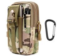 flintronic Sac Tactique Ceinture, Nylon Sacoche Ceinture | CP Camoufler | Multifonctionnelle Molle EDC Gadget Sac pour Téléphone, Plein-Air, Randonnée, Alpinisme et Cyclisme (avec 1* Mousquetons)
