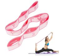 flintronic Sangle d'exercice, Sangle de Yoga, Yoga Stretch Bandes, Bande de Résistance élastique avec 11 Anneaux, Yoga Bande de Résistance élastique pour Fitness Latine Yoga Pilates