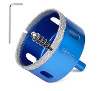 Flintronic Scie Cloche Carrelage, 68mm Scie Cloche Diamantée avec Foret de Centrage, Foret Trépan Diamant, Scies Cloches Diamant, pour Coupe de Verre, Carrelage, Céramique, Marbre, Calcaire