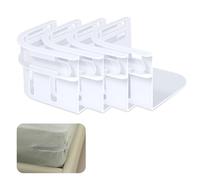 Flintronic Supports de Drap, Lot de 4 Supports de Drap, Ensemble de Attaches D'angle pour Draps, avec Bandes de Verrouillage, Convient à Toutes Les Tailles de Matelas, Lit d'Enfant,Animal de Compagnie