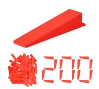 Flintronic Système de Nivellement Carrelage, 200 Pièces Cale réutilisables Autonivelant, Cales de serrage pour Carrelage, Outil Niveleur du Carreleur Systeme de Nivellement à Pince