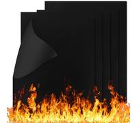 Flintronic Tapis de Cuisson Barbecue, 5 PCS 40 * 50cm Tapis Barbecue Set Réutilisable, Nettoyage Facile et Anti-adhérent pour Charbon, au four et électriques etc