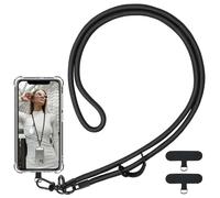 flintronic Tour de Cou Telephone, Lanière de Téléphone Réglable, Universelle Cordon Telephone Portable, Tour de Cou Smartphone Sangle Attache avec 2 Patch pour Lanière