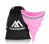 flintronic Urinoir Féminin, Urinoir Réutilisable à Entonnoir en Silicone, Pipi Debout Portable pour Femme, Pisse Debout Femme pour Enceintes, Personnes âgée