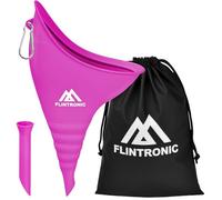 flintronic Urinoir Féminin, Urinoir Réutilisable à Entonnoir en Silicone, Pipi Debout Portable pour Femme, avec Tube d'extension et Mousqueton, Pisse Debout Femme pour Enceintes, Personnes âgée