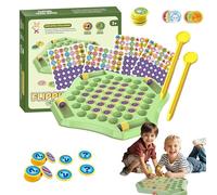 Flip Chess Memory,52pcs Flip Chess Memory Game,Board Games DIY Flips Chess Boards, Fruit Animal Matching Chess Boards,2 Players, Ages 3+ (Animal+Fruit)