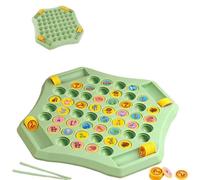 Flip Chess Memory Game, Animal and Fruit Matching Board Game with Interactive Cognitive Play for Teens and Adults, Family Gathering Activity Educational Toy