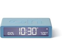 Flip Classic Réveil Matin Lumineux, Réversible Avec Faces On Off Et Fonction Snooze, À Écran Lcd Et Lumière Tactile, Rechargeable Par Usb-C - Bleu Clair