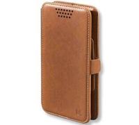 Flip Cover Étui pour téléphone portable universel jusqu'à 5 pouces Marron 4ST7028