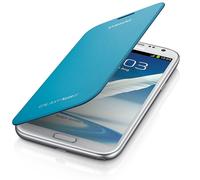 Flip-Cover Galaxy Note II bleu