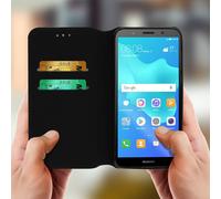 Flip Cover Portefeuille Édition Classique Huawei Y5 2018 / Honor 7S - Noir