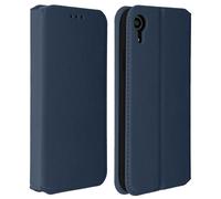 Flip Cover Portefeuille en similicuir Classic Edition pour Apple iPhone XR - Bleu foncé