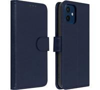 Flip Cover Portefeuille, étui à rabat en similicuir pour Apple iPhone 12 / 12 Pro - Bleu