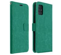 Flip Cover Stand Case Portefeuille & Stand Fonction Samsung Galaxy A51 - Bleu