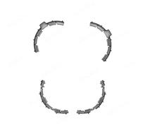 Flip Drone Guard Protector Halles de Pare-Chocs Anti Drop Cover Lightweight Protection Accessoire Compatible avec Les Drones(Gray)