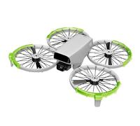 Flip Drone Propeller Guard, TPU Collision Evitation Rague avec Libération Rapide, Ajustement de Précision Case de pour Les Drones (Vert Fluorescent)