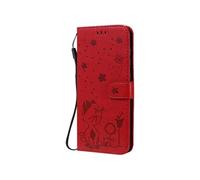 Flip Etui Pour FOXDOCK Samsung Galaxy A70S Durable Léger Avec Conception De Fente Pour Carte Couverture En Cuir PU Premium Slim Fit Rouge