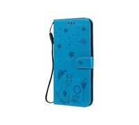 Flip Etui Pour FOXDOCK Samsung Galaxy A70S Durable Léger Avec Conception De Fente Pour Carte Couverture En Cuir PU Premium Slim Fit Bleu