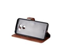 Flip Etui Pour LG K40S Cuir de haute qualité Couleur solide classique Etui de téléphone portefeuille d'affaires Avec fente pour carte Marron