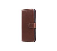 Flip Etui Pour OPPO A92S Fentes Pour Cartes Découpes Précises Couverture Rabotant Fermeture Magnétique FOXDOCK Marron