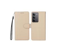 Flip Etui Pour Realme C75 4G/5G Fente pour crad Portefeuille Chargement sans fil Support de voiture magnétique Jaune