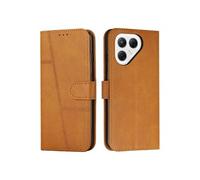 Flip Etui Pour Tecno Pova 7 Pro 5G Protection complète Bicelle Boucle latérale Cuir PU Insertion de carte Jaune