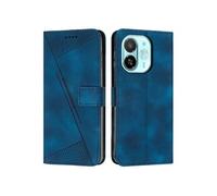 Flip Etui Pour Tecno Spark 30C 5G Portefeuille Bicelle Cuir PU Insertion de carte FOXDOCK Bleu