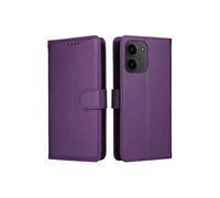 Flip Etui Pour Xiaomi Poco C85 Fente pour crad Portefeuille Chargement sans fil Support de voiture magnétique Violet