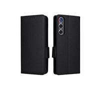 Flip Etui Pour ZTE nubia RedMagic 10 Air Portefeuille Boucle latérale Cuir PU Magnétique Titulaire de fentes pour cartes Noir